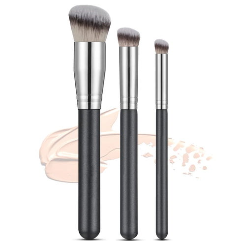 Foundation Contour Brush for Liquid Makeup, Kabuki Brushes, Under Eye Nose Contour Brush for Blending Liquid Cream Flawless Powder Cosmetics Buffi...