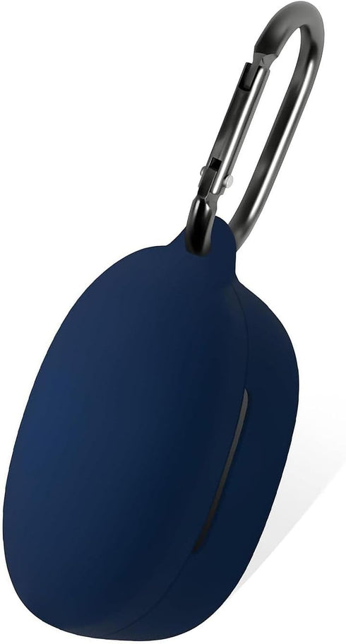 Geiomoo Silicone Carrying Case Compatible with Anker Soundcore Life P2 Mini, Portable Scratch Shock Resistant Cover with Carabiner (Navy Blue)...