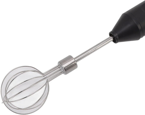 Electric Handheld Egg Beater, Round Head Electric Milk Frother Coffee Blender Milkshake Blender Foamer Battery Powered Whisk Balloon Mixer for Hom...