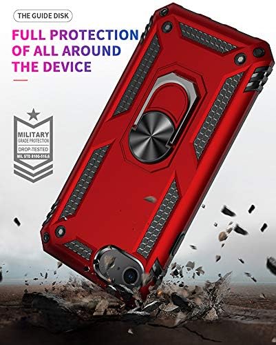 Korecase Designed for iPhone SE 3 (2022) Case/iPhone SE (2020) Case, Full Body RuggedMilitary Protection Shockproof Cover with Built-in Ring Kicks...