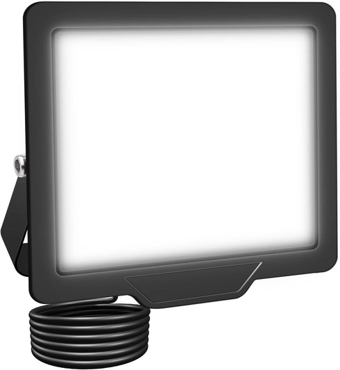 AUXTINGS 10W LED Flood Lights Outdoor Security Lights 1000LM Outside Lamp 6000K Daylight White Spot Light Exterior Lighting for Yard Backyard Hous...