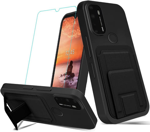 Case for AT&T Radiant Max 5G 6.8" / Cricket Dream 5G / Cricket Innovate 5G / AT&T Fusion 5G Phone Case with Tempered Glass Screen Protector Foldin...