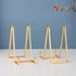 Plate Holder Easel Display Stand - 6 inch Metal Plate Stands for Display - Tabletop Picture Stand - Gold Iron Easels for Display Pictures | Photo ...