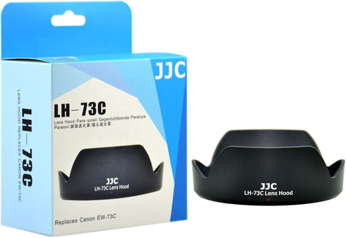 JJC LH-73C Dedicated Bayonet Lens Hood for Canon EF-S 10-18mm f/4.5-5.6 is STM Lens, Canon E10-18mm f4.5-5.6 is STM Lens Lens Hood, Replacement of...