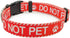 Dog Collar for DO NOT PET, Sturdy Durable with Buckle, Red Dog Collars for Small Medium Large Dogs, Premium Adjustable Polyester Pet Collar...