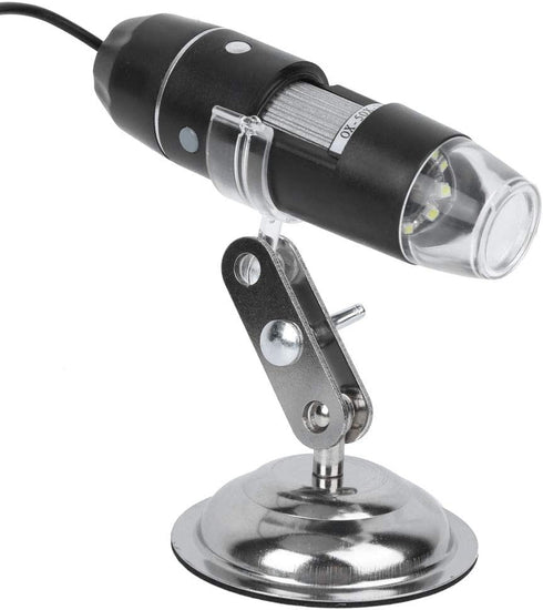 Marhynchus USB Microscope Camera 0X-500X, Environmental Protection Matte Pattern Induction Dimming Digital Microscope, Microscope for Windows XP/V...