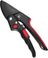 Pruning shears, work 3 times easier, MUSTKING garden clippers (Adjustable- Upgraded- Reddish black)...
