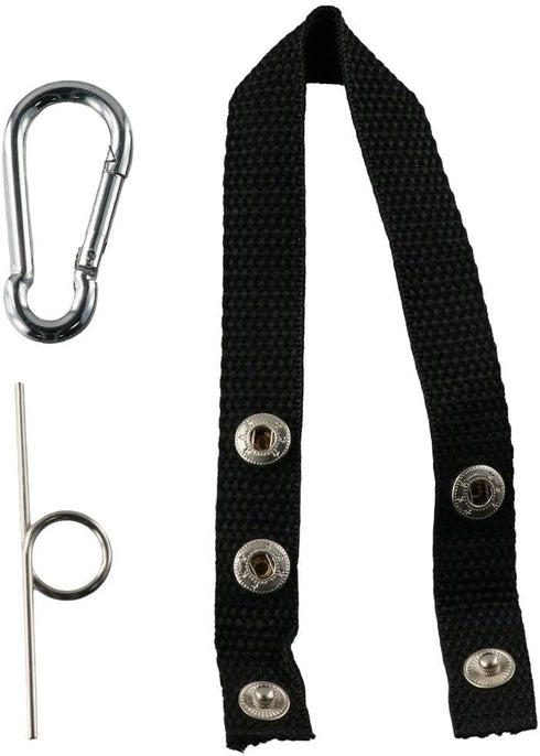 4pcs Black Tape Thong for Tool Belts, Polyester Electrical Tape Chain Strap, Electrical Contractor Tool Belt for Pouch Bag...