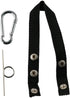 4pcs Black Tape Thong for Tool Belts, Polyester Electrical Tape Chain Strap, Electrical Contractor Tool Belt for Pouch Bag...