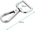 YIXI-SBest 10 Pcs 3/4" Inside Diameter D Ring Lobster Clasp Claw Swivel for Strap Push Gate Lobster Clasps Hooks Swivel Snap Fashion Clips (3/4 in...