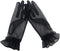 QRBTSCL Women's Ruffled Tulle Mesh Gloves Wedding Party Gloves Short Prom Evening Gloves...