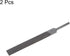 2pcs Pneumatic Flat Files Set 5mm x 100mm Hardened Bearing Steel Coarse Cut Teeth Hand Tools for Metal Wood Sharpening...
