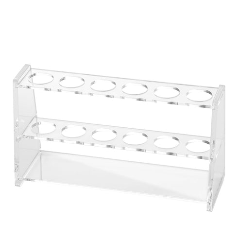 Acrylic Test Tube Holder Rack for 10ml Centrifuge Tubes Clear?Holds 13-16mm Tubes (10ml, 6 Wells)...