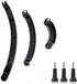 3-in-1 Curved Arced Extension Arms in Different Lengths(7.5/13.5/19.5cm) Compatible for Gopro Series, SJCAMs, Geekpro and Other Action Cams ect....