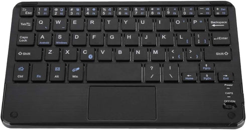 Yoidesu 7 Inch Wireless Keyboard with Touchpad, Mini Bluetooth Touchpad Keyboard, Ultra-Slim Keypad for Tablets, Smartphones, Laptops, Desktop, Co...