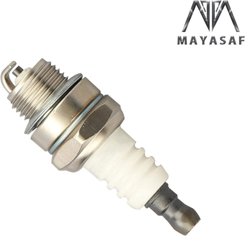 MAYASAF Spark Plugs 5574 Automotive Replacement Ignition Plug Seat type Flat, Thread Diameter 14 mm(0.551")/Reach 9.5mm(0.374") 2 Pack...