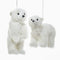 Kurt Adler FURRY POLAR BEAR ORNAMENT - 2 ASSORTED...