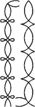 Quilting Creations Stencils for Machine and Hand Quilting - 2 Quilting Stencils for Border Patterns | Border Plastic Quilt Stencil Set with Guide...