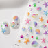 5D Summer Nail Art Stickers, 5D Embossed Ocean Nail Decals Seashell Starfish Whelks Ocean Summer Nail Art Supplies Luxurious Summer Nail Design fo...