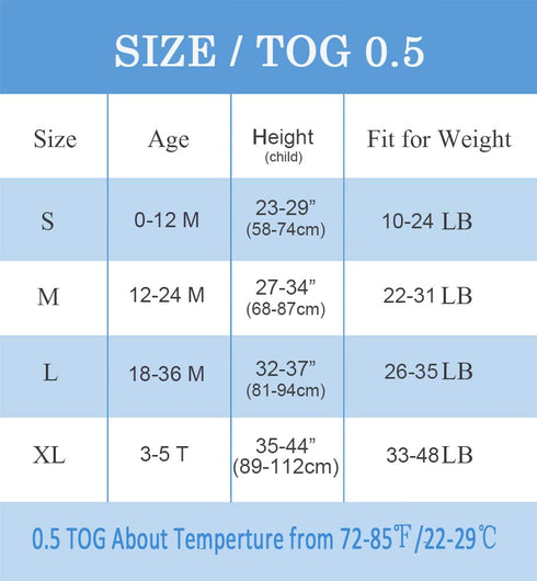 Toddler Sleeping Sack Muslin Cotton 1-2T Lightweight 0.5 Tog Summer Baby Wearable Blanket Thin Infant Sleeping Bag Breathable Soft 12-24M Sleevele...