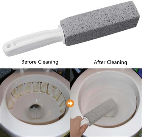 DISIWENE Pumice Cleaning Stone with Handle Toilet Bowl Cleaner Hard Water Ring Remover for Bath/Pool/Kitchen/Household Cleaning (1)...