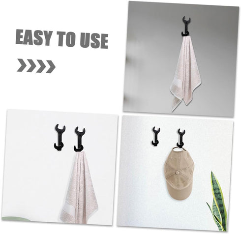 HOMSFOU Coat Pegs Wall Coat Hooks Kitchen Wall Hooks Farmhouse Coat Rack Rustic Hooks Stainless Steel Coat Hooks Vintage Wall Hooks Entryway Key H...