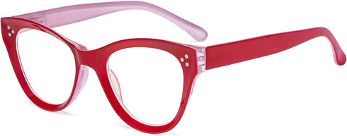 Eyekepper Large Cateye Design Reading Glasses Oversized Readers for Women Reading - Red...