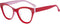 Eyekepper Large Cateye Design Reading Glasses Oversized Readers for Women Reading - Red...