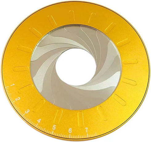 Circle Drawing Maker, Adjustable Rotary Circle Template Measuring & Drawing Ruler, Aluminum Alloy + Stainless Steel Drafting Ruler Measurement Too...