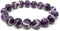 chengmu 12mm Banded Amethyst Stretch Bracelet Natural Round Beads Semi Gemstone for Crystal Elastic Beaded Bracelet 8"...