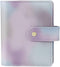 Purple PU Leather Budget Binder Cover, for A7 6-Ring Money Organizer Budgeting Refillable Loose Leaf Receipt Binder Notebook Bookmark Planner Book...
