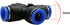 Pneumatic Air Pipe Joints, 10 Pcs Pneumatic Fittings Quick Coupling PU Trachea Coupling Cross Four-Way Coupling, Plastic Push Pipe Fitting Assortm...