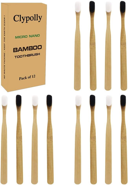 Extra Soft Sensitive Gum Bamboo Toothbrush with 20000 Soft Floss Bristle for Fragile Gums,Braces,Dentures,Pregnant & Elderly...