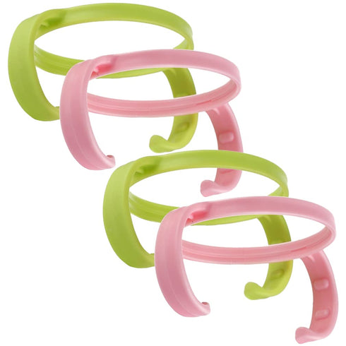 Bottle Handles Grips Compatible for Comotomo Feeding Baby Bottles (Set of 4, 2 Pink + 2 Green)...