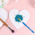 Healifty 6pcs Oil Painting Board Heart- Shaped Stretched Canvas Painting Canvas Panels Canvas Panels for Acrylic Painting Canvas Boards Artist Bla...