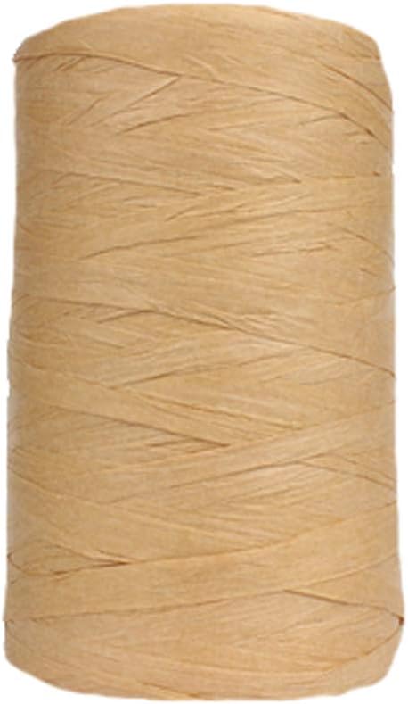 316Yard Rayon Raffia Paper Yarn Crochet Brown Raffia Ribbon Knit Summer Sun Hat Beach Bag Craft Yarn DIY Decoration Raffia Yarn......
