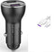 for Huawei Supercharge Car Charger, 9V/2A Car Charger Adapter Quick Fast Charger with USB Type C Super Charging Cable Car Charger for Huawei P40 P...