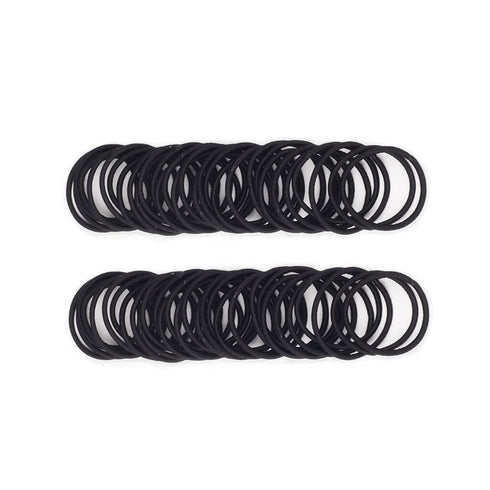 Baby Girls Hair Ties No-metal Hair Elastics Ponytail Holders Hair Bands (2 mm x 2.5 cm,Black)...