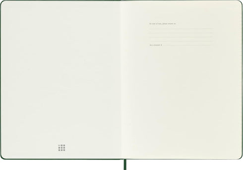 Moleskine Notebook, Extra Large, Ruled, Myrtle Green, Hard Cover (7.5 x 9.75)...