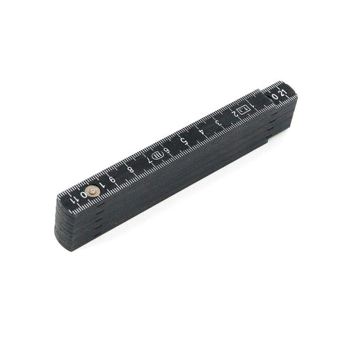 YXQ Folding Measures Tape,Plastic Foldable Ruler Metric Yardstick Ruler for Woodworking, 1m/39.37" Length Black...