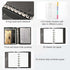CAGIE A7 Small Binder Notebook with Removable Pages Hardcover Spiral Refillable Notebooks for Note Taking Pocket Notebook with Planning Square Rul...