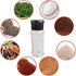 Set of 24 Pcs Plastic Spice Bottles with Sifter Lid 3 Oz. Clear Reusable Containers Jars for Home Kitchen Herbs Seasonings Confectionary Toppings ...