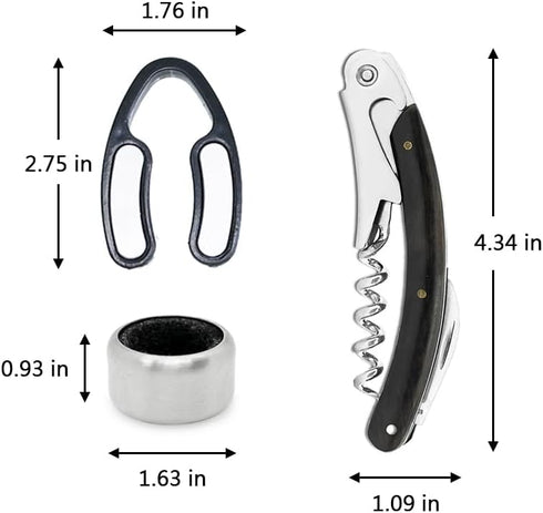 Lutong Wine Opener Set, Porfessional Wine Bottle Opener Set, Including Wine Bottle Opener, Wine Collar and Wine foil Cutter for Sommeliers, Waiter...