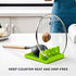 ENIVING 2PCS Kitchen Utensil Rest for Spoons Kitchen Utensil Holder for Countertop, Utensil Rest with Drip Pad for Multiple Utensils, Heat-Resista...