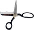 Ultima 6 Inch Bent Handle General Purpose Scissors – Drop Forged Carbon Steel Trimmer Sheers, Chrome Plated with Black Bent Handles, Made in Italy...