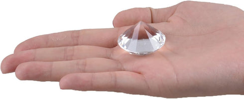 LONGWIN 30mm(1.2 inch) Crystal Diamond Themed Dinner Party Table Decoration Party Favors Gift Idea Pack of 8 (Clear)...