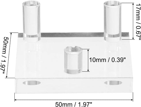 PATIKIL 2" x 2" x 1" Acrylic Display Stands, 2 Pack Display Easel Holder Crystal Display Stand for Mineral Gemstone, Clear...