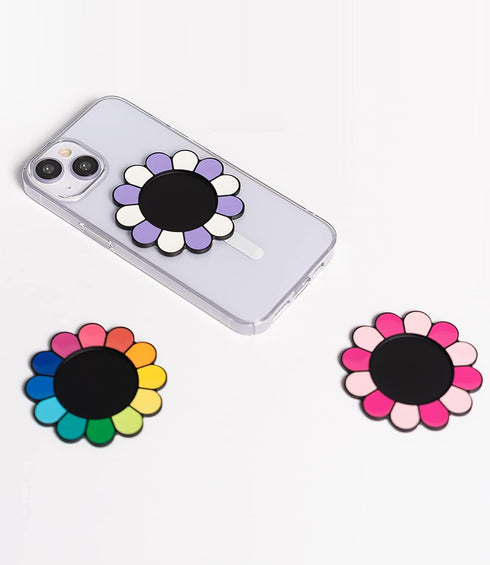 metisinno Magnetic Base Compatible with PopSocket Phone Grips and iPhone MagSafe Cases, Rainbow Multicolor...
