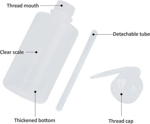 Oubest Squeeze Bottle 1000ml 32oz Wash Bottle Succulent Watering Can LDPE Plastic Squirt Bottle for Irrigation Plant, Medical Lab, Tattoo Supplies...