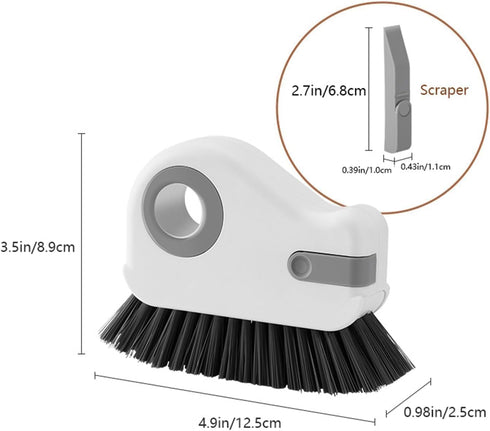 2 in 1 Groove Cleaning Brush 2PK Window Track Cleaning Tools, Multifunction Grout Cleaner Tool Grip Brush Hard Bristle Crevice Cleaning Brush for ...
